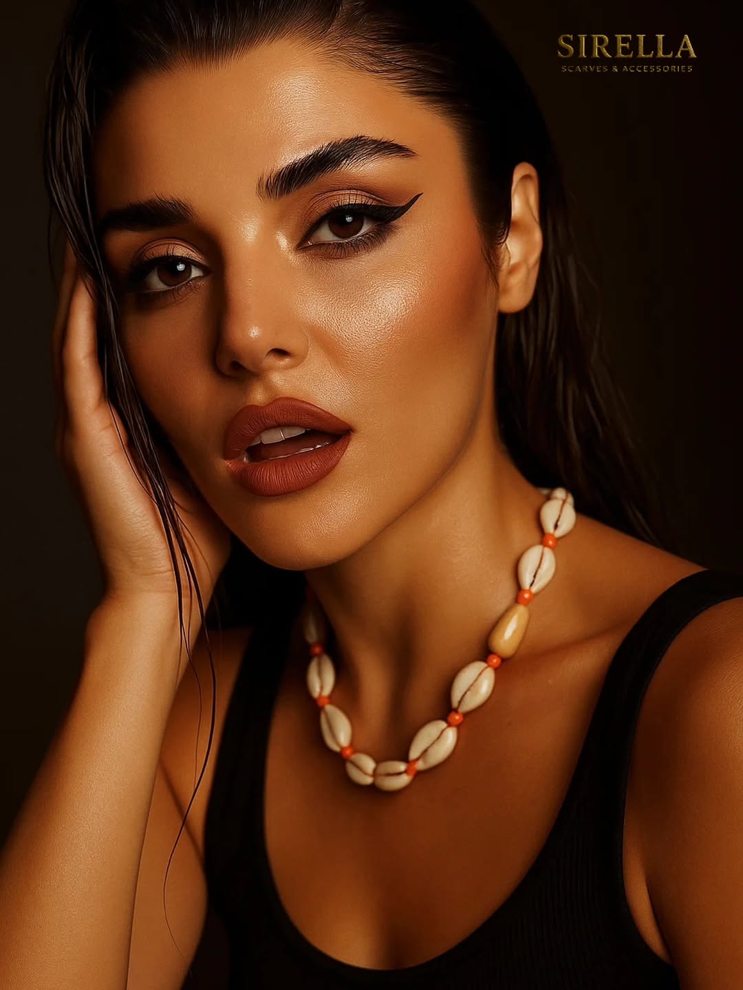 گردنبند صدف و مهره